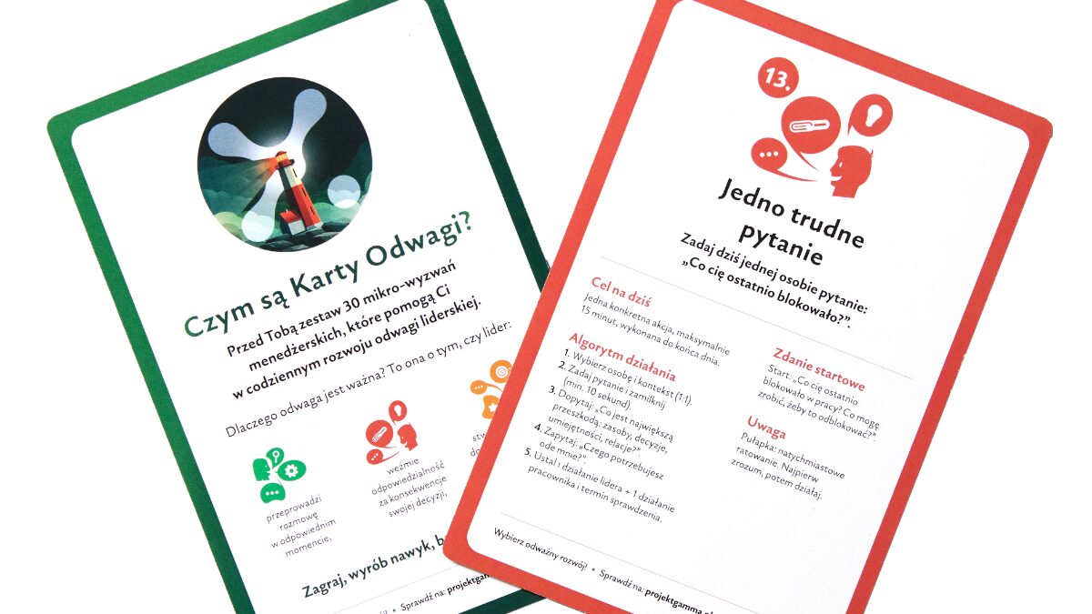 Gamma - Karty Odwagi: od teorii do codziennej praktyki