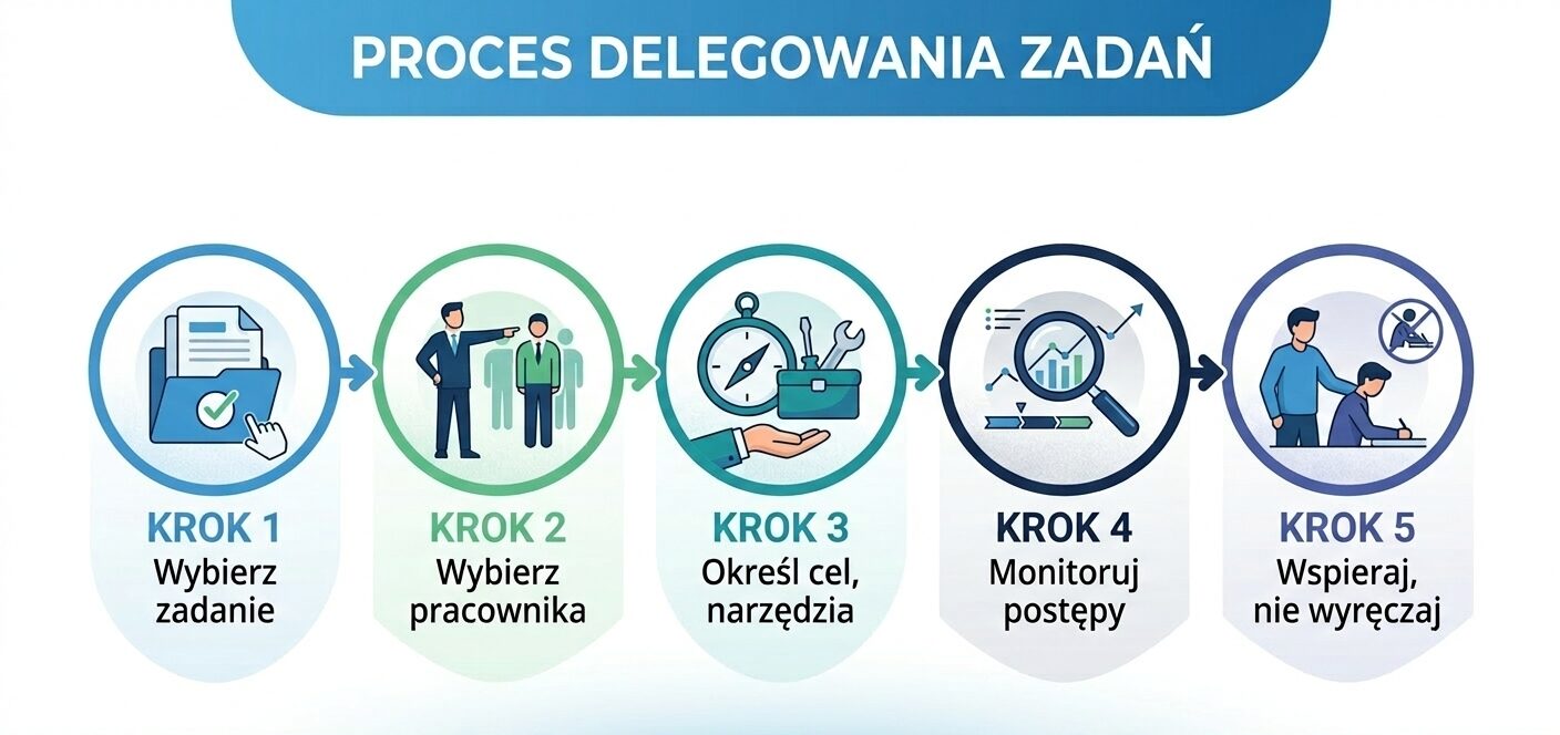 delegowanie - infografika